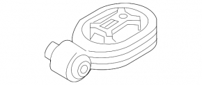 Подушка двигателя задняя Nissan Juke 11-17 FWD, АКПП