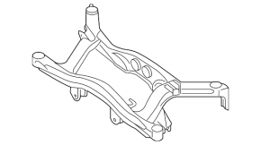 Подрамник задний Subaru b9 Tribeca