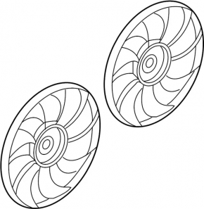 Ventilator de răcire cu rotor dreapta Infiniti Q50 14-20