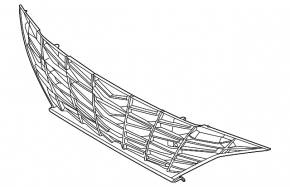 Grilă radiator Hyundai Elantra 21-23 neagră, N Line
