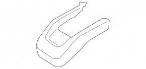 Ornamente scaun pasager dreapta față Nissan Murano z52 15-24 negru