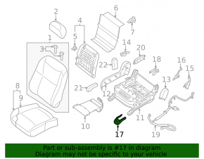 Ornamente scaun pasager dreapta față Nissan Murano z52 15-24 negru