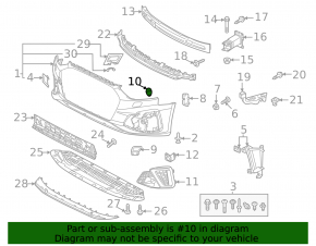 Заглушка парктроника Audi A4 B9 17-25