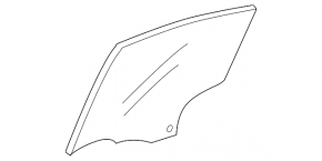 Стекло двери задней левой Mazda3 MPS 09-13