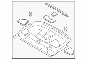 Raft spate Ford Fusion mk5 17-20 tip 7, gri