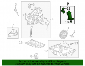 Корпус масляного фильтра Acura TLX 15- 3.5