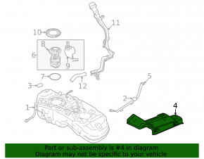 Защита топливного бака Mitsubishi Outlander 22-26