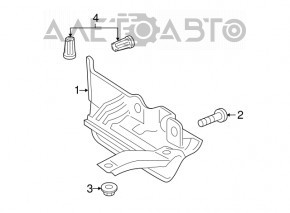 Заглушка порога задняя правая VW Golf 15-21 5d