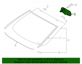 Зеркало внутрисалонное Toyota Rav4 16-18 автозатемнение, Home link