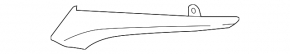 Ornamente oglindă dreapta Lexus NX200t NX300 NX300h 15-21 cromate