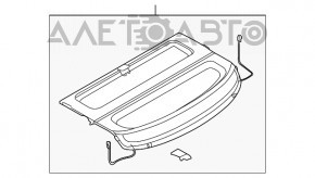 Полка багажника Mazda3 03-09 HB