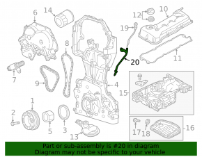 Трубка масленого щупа Nissan Altima 13-18 2.5