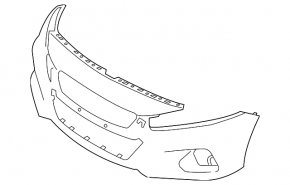 Бампер передний голый Nissan Altima 19-22