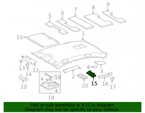 Плафон освещения пассажир Lexus IS250 IS300 IS350 06-08