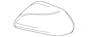 Крышка зеркала левая Toyota Camry v70 18-24 серебро
