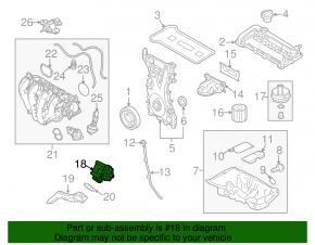 Pompa de ulei pentru motorul Ford Escape 13-19 2.5