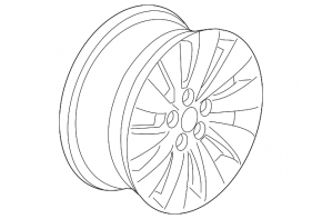 Диск колесный R17x 7.5J ET55 Honda Accord 13-15 бордюрка