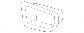 Cadru canal aer bara fata stanga Mini Cooper S Clubman R55 11-14 rest negru nou original