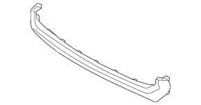 Молдинг решетки радиатора grill нижний Lexus RX350 RX450h 16-19
