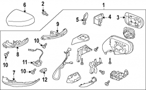 Oglindă laterală dreapta Subaru Forester 25-26