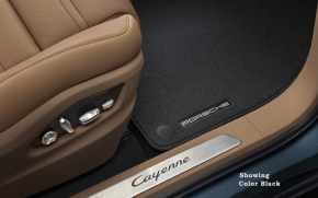 Комплект ковриков салона ткань Porsche Cayenne 19-26 коричневый