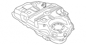 Топливный бак Mazda 3 14-18 BM