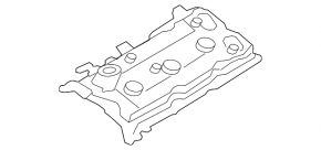 Крышка клапанная левая Infiniti FX35 09-12 3.5