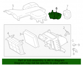 Воздуховод на коллектор Lexus RX450h 16-22