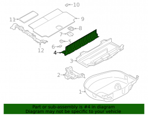 Накладка проема багажника BMW X7 G07 19-22 Mokka