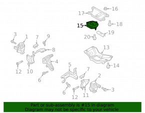 Подушка КПП Audi A4 B8 08-16 2.0T AT, MT
