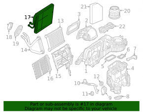 Испаритель Mercedes C-class W205 15-17