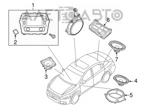 Головное устройство Nissan Maxima A36 16-17 Bose