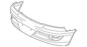 Бампер передний голый Lexus GX470 03-09