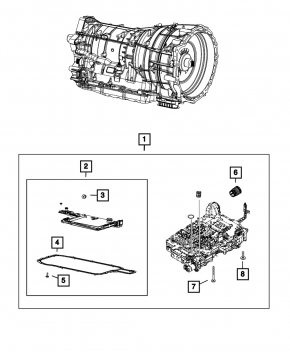 Поддон АКПП Jeep Grand Cherokee WL 23-26 2.0T PHEV AWD
