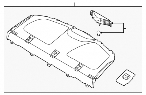 Полка задняя Hyundai Elantra UD 11-13