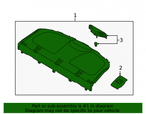 Полка задняя Hyundai Elantra UD 11-13