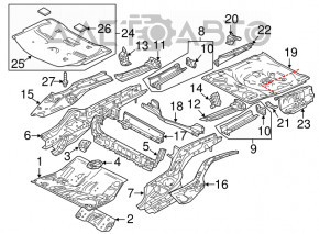 Корыто багажника Mazda 6 14-21 на кузове