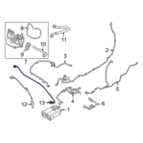 Лямбда-зонд второй Ford Escape MK4 20-22 hybrid, plug-In