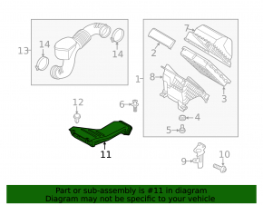 Воздухоприемник Hyundai Santa FE 19-20 2.4