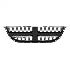 Решетка радиатора grill Dodge Grand Caravan 11-20 хром, с эмблемой