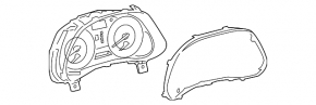 Щиток приборов Lexus IS250 IS350 06-08 царапины