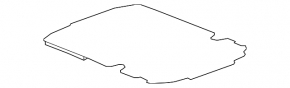Пол багажника Chevrolet Camaro 16-23 купе, черн