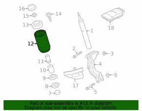 Пружина передняя левая Porsche Cayenne 19-26