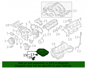Поддон масляный Nissan Frontier 22-26 3.8