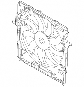 Ansamblu difuzor radiator BMW X5 E70 07-13 3.0