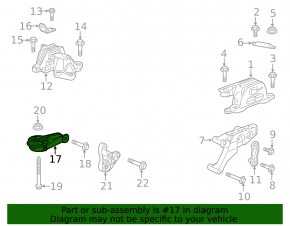 Подушка двигателя центральная Chevrolet Malibu 16-23