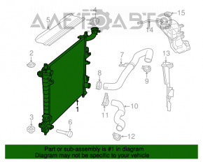 Radiator de răcire apă Dodge Durango 11- 3.6, 5.7, 6.4 Heavy Duty Cooling