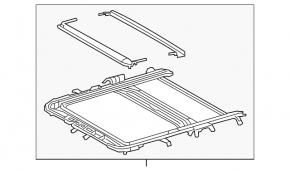 Asamblare de plafon Toyota Rav4 13-15