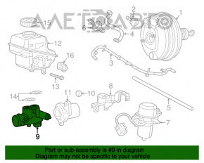 Главный тормозной цилиндр Chrysler 300 11-23