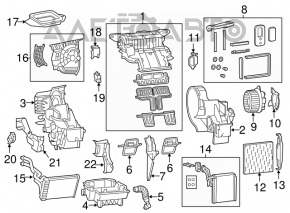 Печка в сборе Dodge Dart 13-16